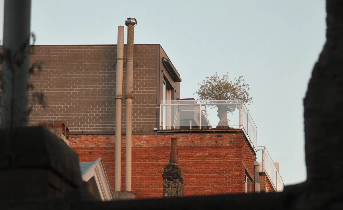 The view from my window in Ghent.