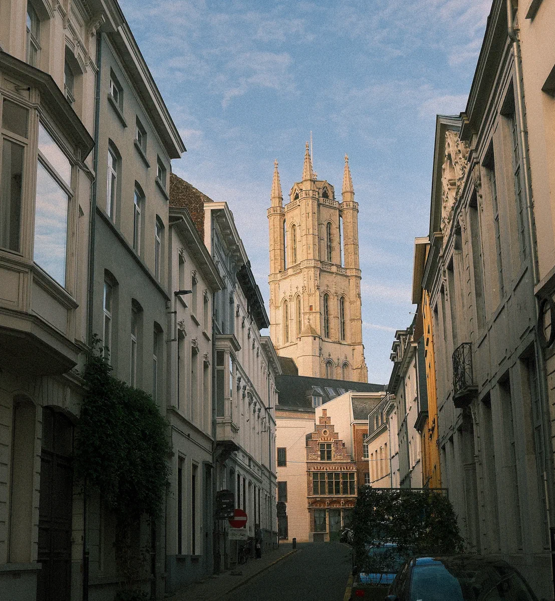 Ghent's three towers, St Bavo's, the Belfry, and St Nicholas', stand within a few hundred metres of each other, so I was never far from one.