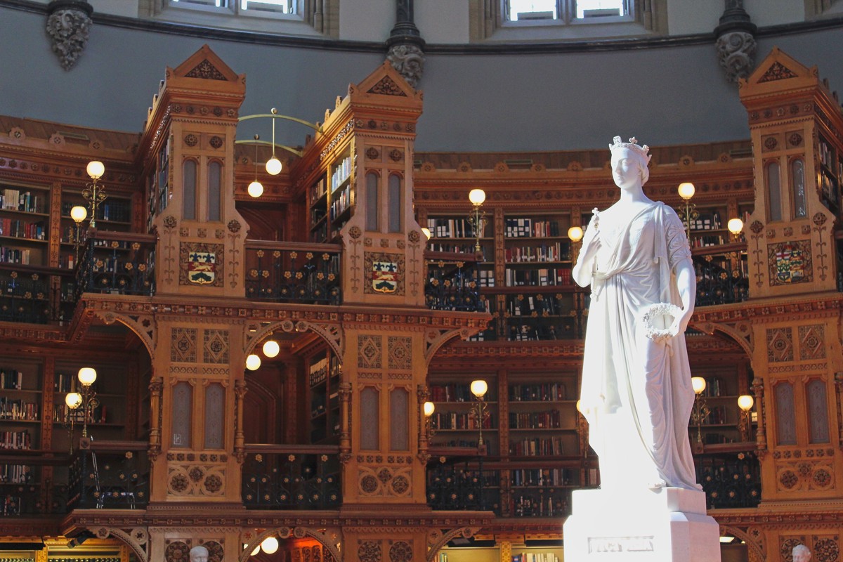 The Library of Parliament survived the 1916 fire that destroyed most of Centre Block.