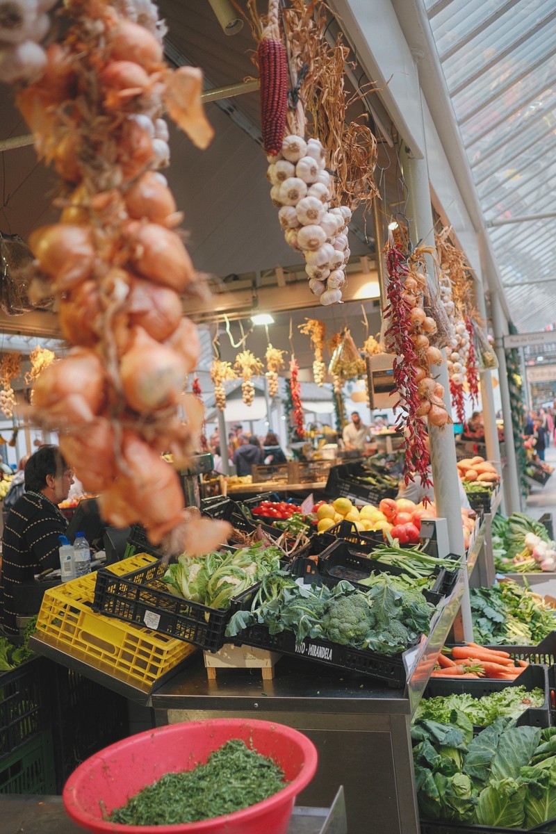 Mercado do Bolhão was a few steps from my hotel—perfect for produce, fish stalls, and people-watching.